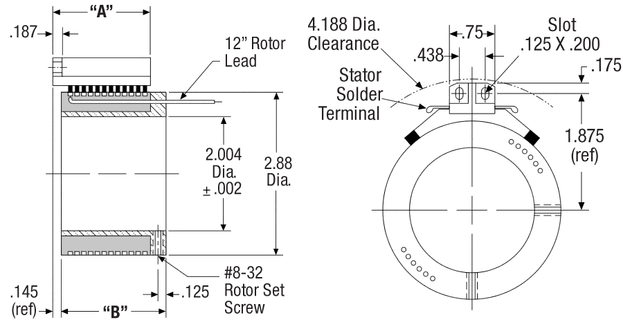 Slip-Ring with 2.00 in bore reduced clearance specifications