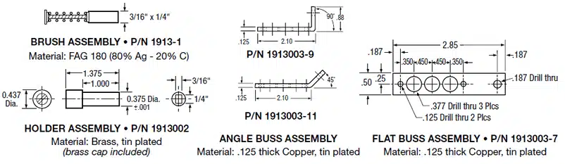 Brush Assembly for 10 amp